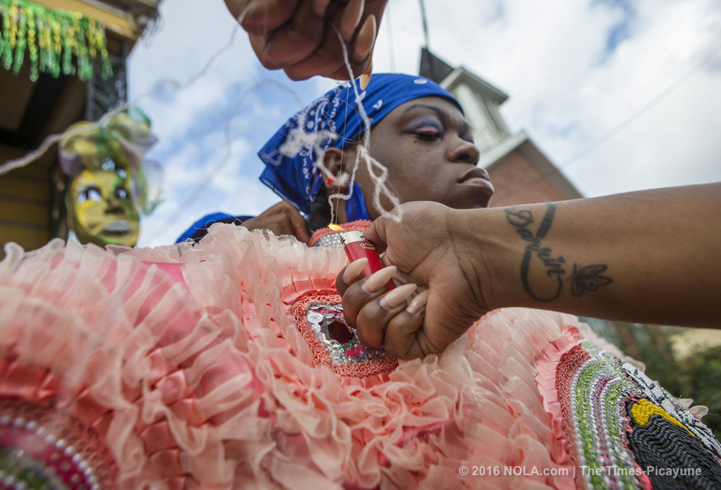 Mardi Gras Indians hit the streets In New Orleans
